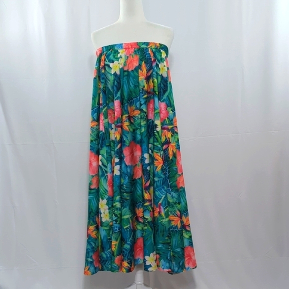 Rachel Zoe Full Size‎ Maxi Skirt Tropical Bright Vacation Billowy Medium NWT - Picture 13 of 16